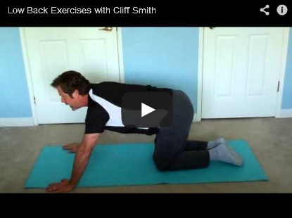 Exercise video clip of low back pain prevention exercises